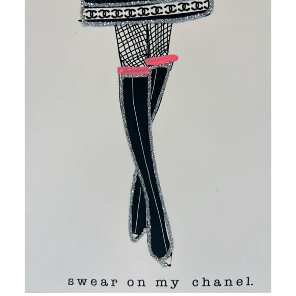 VERRIER HANDCRAFTED
New York City 11"X14" SWEAR ON MY CHANEL WHITE MAT - Picture 3 of 8